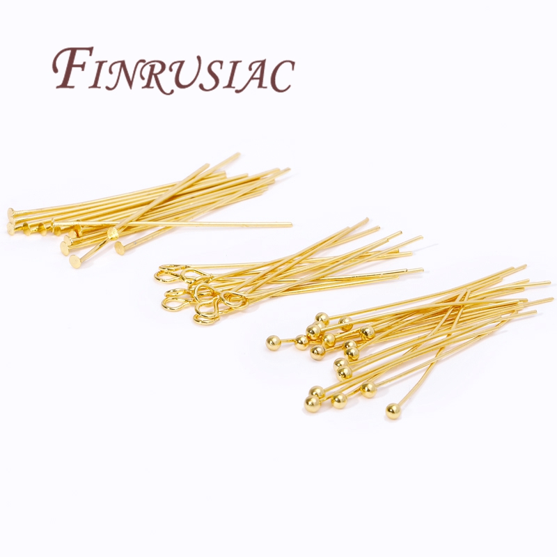 50Pcs 20-50mm Gold Plated Pins - Jewelry Making Looper Tool ulasan dan harga