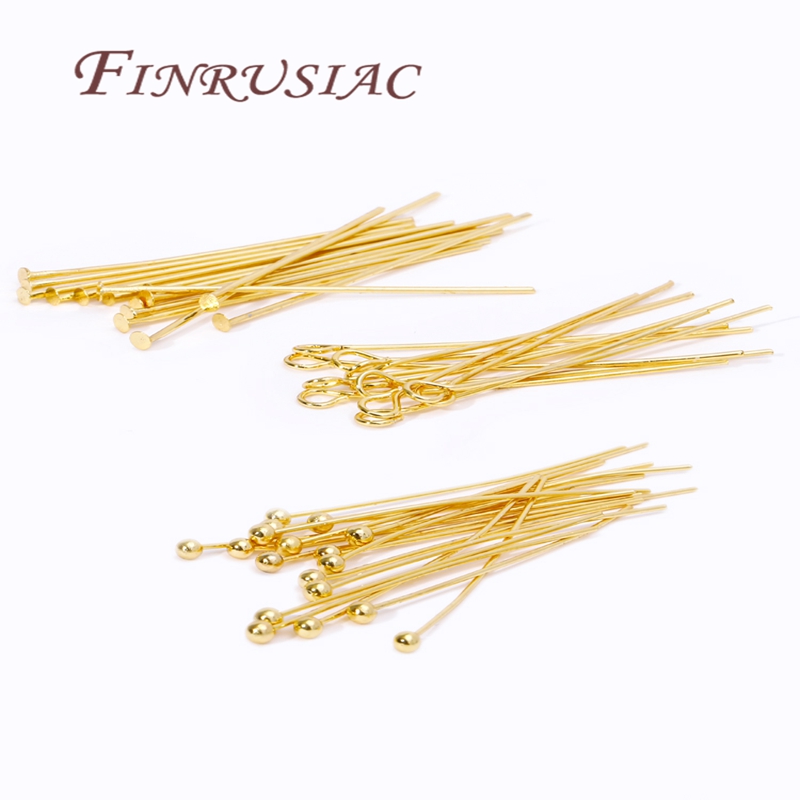 50Pcs 20-50mm Gold Plated Pins - Jewelry Making Looper Tool ulasan dan harga