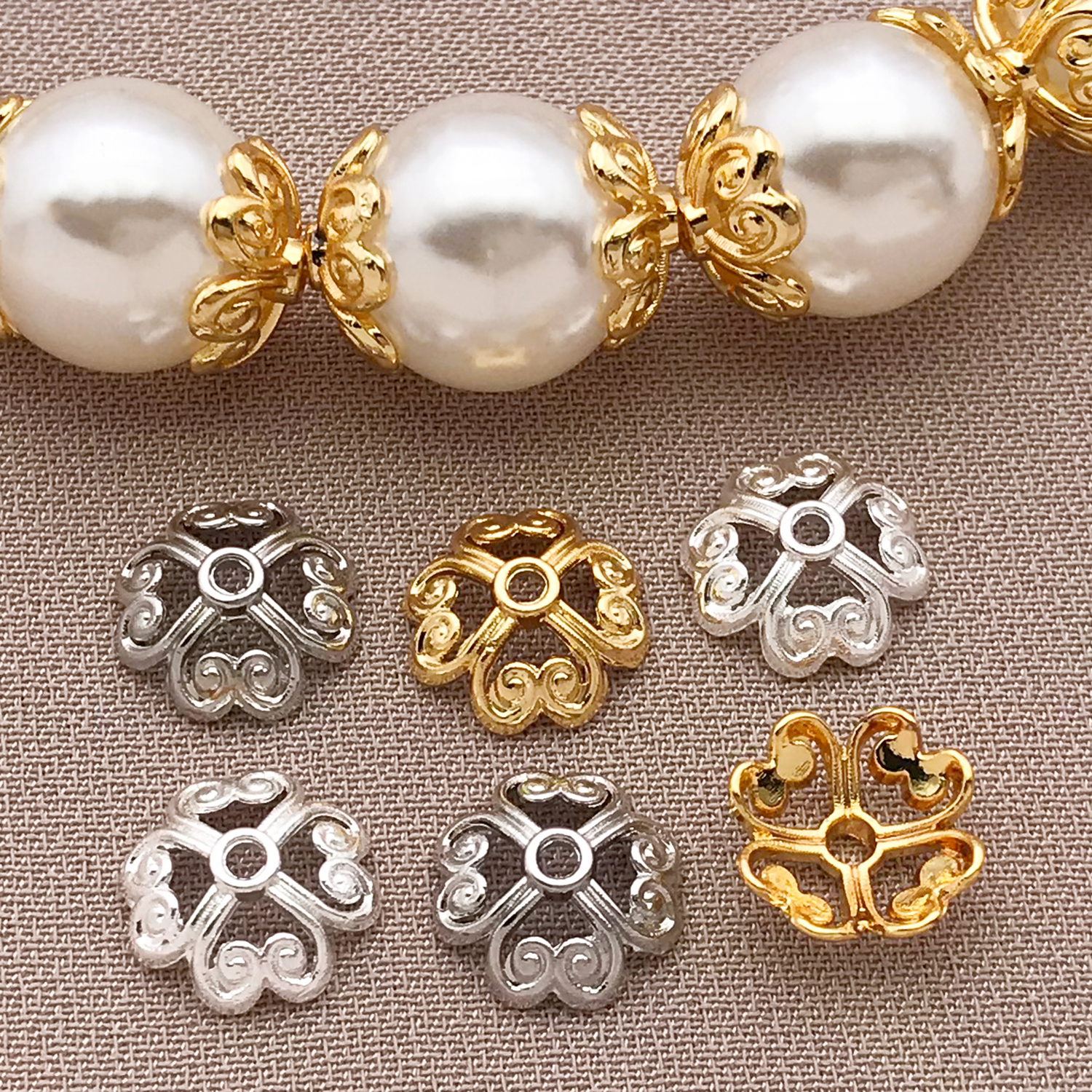 Mixed 10/20pcs 18K copper plat - Jewelry Making Silver ulasan dan harga