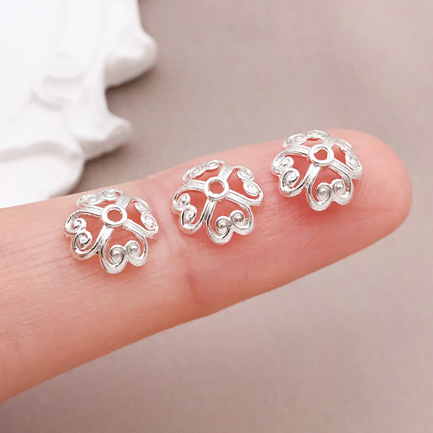 Mixed 10/20pcs 18K copper plat - Jewelry Making Silver ulasan dan harga